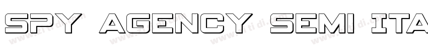 Spy Agency Semi Ital字体转换